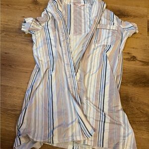 La Vie En Rose Multicolor Striped Button-Down Shirt